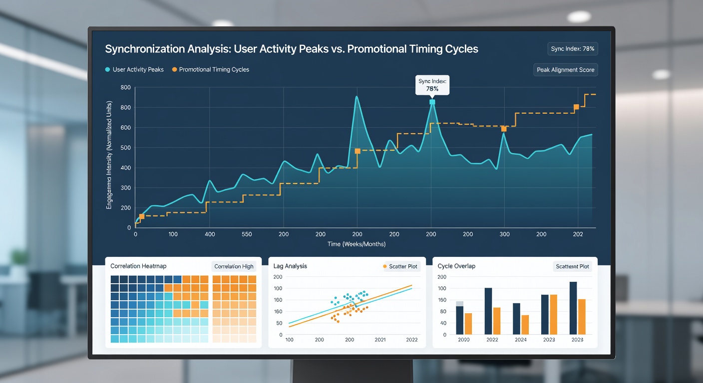 Heatmap illustrating correlation between slot activity surges and timed promotional events