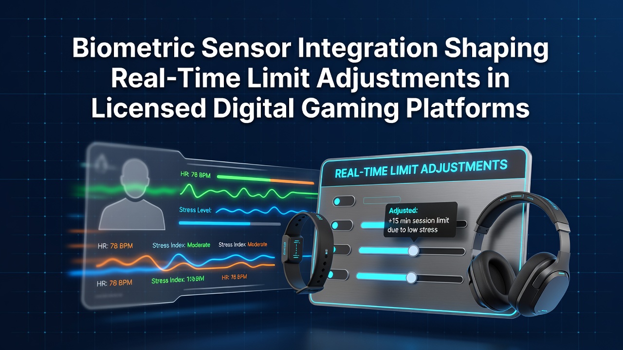 Biometric sensors integrated into gaming interfaces for real-time monitoring