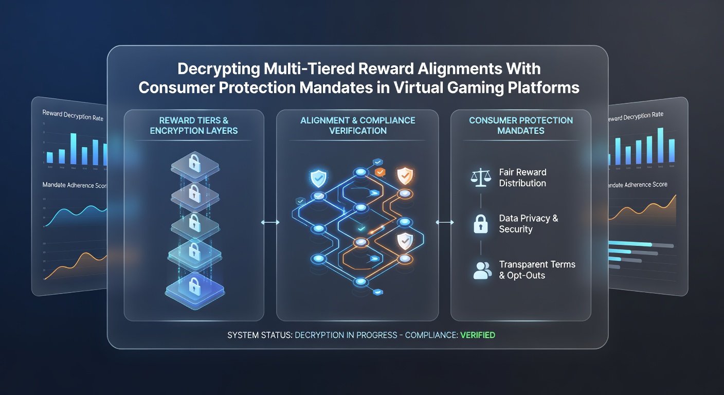 Data visualization of reward tier progression aligned with regulatory compliance checkpoints