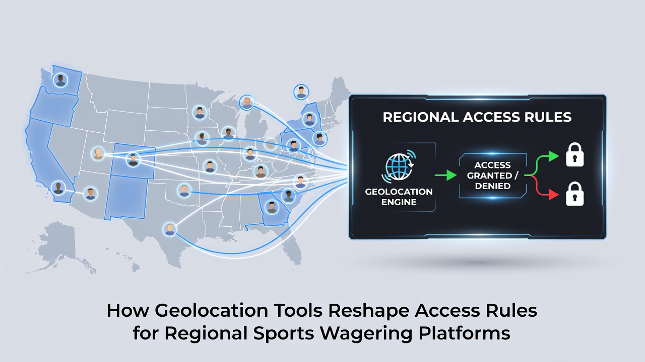 Regional sports wagering dashboard displaying live geofence boundaries and user location status