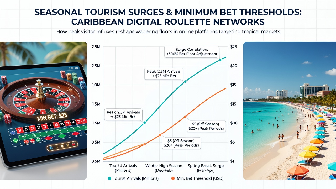 Analytics dashboard displaying seasonal bet threshold adjustments for Caribbean digital roulette platforms