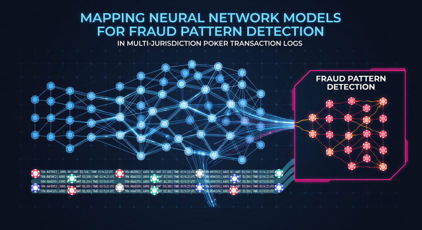 Neural network visualization mapping transaction patterns across poker networks